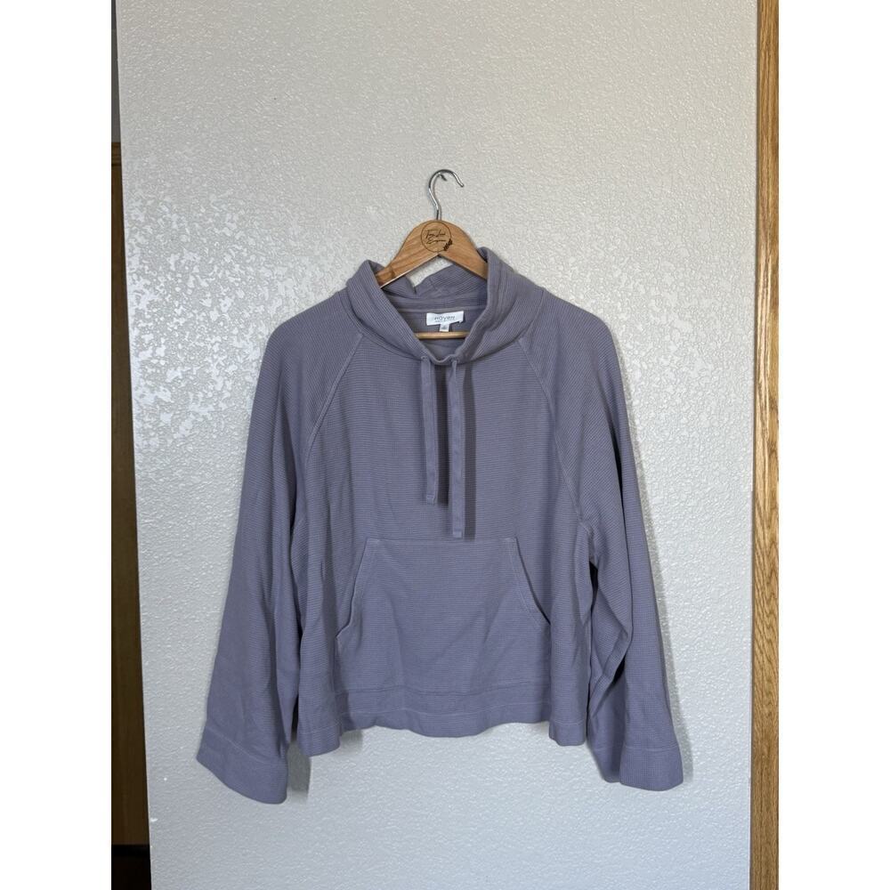 Haven Well Within Waffle Knit Pullover Top XL Light Purple 
